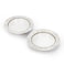 Edessa Ceramic Elana 17Cm Round Serving Bowl, White (Set of 4)