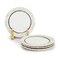 Edessa Ceramic Elana 20Cm Round Dessert Plate, White (Set of 4)