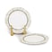 Edessa Ceramic Elana 20Cm Round Dessert Plate, White (Set of 4)