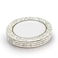 Edessa Ceramic Elana 20Cm Round Dessert Plate, White (Set of 4)