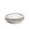Edessa Ceramic Elana 22Cm Round Soup Plate, White (Set of 4)