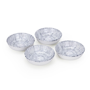 Edessa Ceramic Astin 10.5Cm Round Snack Bowl, Multicolor (Set of 4)