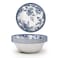 Claytan Rhapsody Collection 6 inch Dark Blue Ceramic Cereal Bowl  (Set of 4)