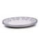 Claytan Callista 12 inch Ceramic Chop Plate (Purple &amp; White, Set Of 4)