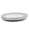 Claytan Plethora 12 inch Porcelain Chop Plate (Grey &amp; White, Set Of 4)