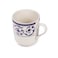 Claytan Callista 370 ml Ceramic Mug (Purple &amp; White, Set Of 6)