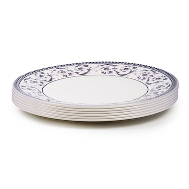 Claytan Callista Purple 8.2 inch Ceramic Salad Plate (Set Of 6)