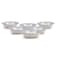 Claytan Plethora 9 inch Ceramic Salad Bowl (Grey &amp; White, Set of 6)