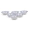Claytan Plethora 6 inch Porcelain Cereal &amp; Breakfast Bowl (Grey &amp; White, Set Of 6)