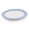 Claytan Plethora 14.2 inch Hand-Glazed Ceramic Oval Platter (Grey &amp; White, Set Of 6)