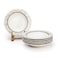 Edessa Ceramic Elana 22Cm Round Soup Plate, White (Set of 6)