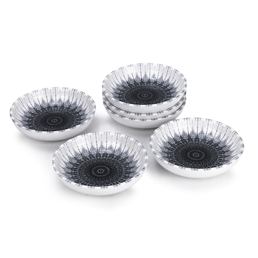 Edessa Ceramic Cosmo 13Cm Round Serving Bowl, Multicolor (Set of 6)