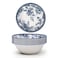 Claytan Rhapsody Collection 6 inch Dark Blue Ceramic Cereal Bowl  (Set of 6)