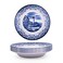 Claytan Lighthouse Blue 9-Inch Ceramic Soup Plate (Set of 6)