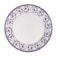 Claytan Callista 12 inch Ceramic Chop Plate (Purple &amp; White, Set Of 6)