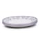 Claytan Callista 12 inch Ceramic Chop Plate (Purple &amp; White, Set Of 6)