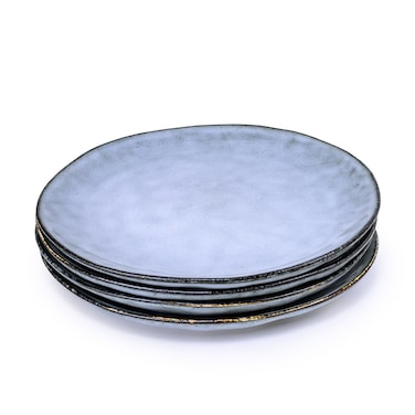 Cuisine Art Alura Stoneware Side Plate - 20cm, Blue (Set of 4)