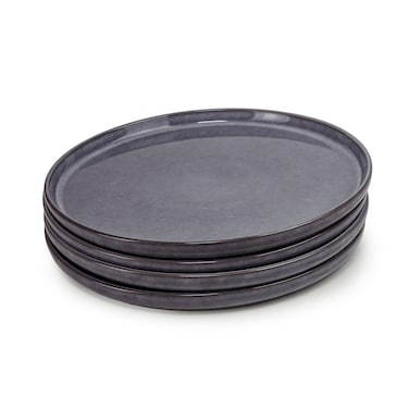Cuisine Art Ayma Stoneware Dinner Plate - 27cm, Grey (Set of 4)