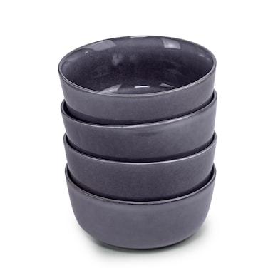 Cuisine Art Premium Ayma Stoneware Bowl - 16cm, Blue (Set of 4)