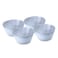 Cuisine Art Premium Tia Stoneware Bowl - 15cm, Blue (Set of 4)