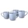 Cuisine Art Tia Collection 420ml Stoneware Mug - Blue Large &amp; Durable Coffee Cup (Set of 4)