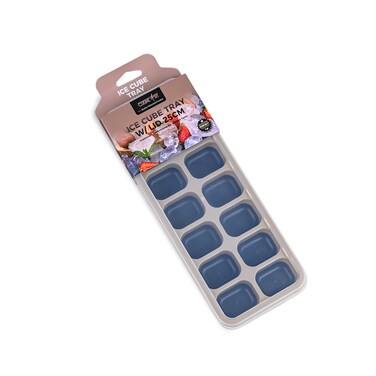 Cuisine Art 25cm Polypropylene Ice Cube Tray with Lid, Assorted - Durable, BPA-Free Ice Tray for Freezer Use - Easy-Release Design for Ice Cubes, 1 Piece