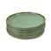 Cuisine Art Lara Stoneware Side Plate - 21cm, Light Green (Set of 6)