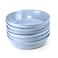 Cuisine Art Tia Stoneware Soup Plate - 23cm, Blue (Set of 6)