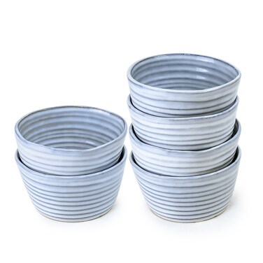 Cuisine Art Premium Tia Stoneware Bowl - 12cm, Blue (Set of 6)