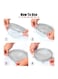 Silicone Stretch Lids 6 Pack, Suction Lid Multi Size Reusable Durable Food Storage Covers For Bowls, Cups, Pots, Food Fresh Saver Cover White