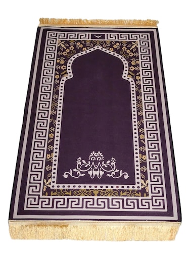Turkish Prayer Mat Muslim Prayer Rug, Sajadah Muslim Prayer Mat Prayer Mats Muslim for Praying Men, Women, and Kids 110x70 centimeter PM-369/141