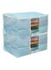 2 Piece Big Underbed Storage Bag Set Blue/White