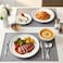 Cuisine Art EMME 12-Pc Bone China Dinnerware Set &ndash; Classic White   Premium Dinner Set with Dinner Plates, Dessert Plates &amp; Bowls for Everyday Dining Perfect for 6 People for Ramdan, EID,Christamas