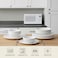 Cuisine Art WREN 18-Pc Bone China Dinnerware Set - White Premium Dinner Set with Dinner Plates,Dessert Plates&amp;Bowls for Everyday Dining,Family Meals, Perfect for 6 People for Ramdan, EID,Christamas