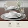 Cuisine Art LIAM 18-Pc Bone China Dinnerware Set - White Premium Dinner Set with Dinner Plates, Dessert Plates, Bowls for Everyday Dining &amp; Family Meals Perfect for 6 People for Ramdan, EID,Christamas