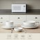 Cuisine Art LIAM 18-Pc Bone China Dinnerware Set - White Premium Dinner Set with Dinner Plates, Dessert Plates, Bowls for Everyday Dining &amp; Family Meals Perfect for 6 People for Ramdan, EID,Christamas
