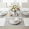 Cuisine Art LIAM 18-Pc Bone China Dinnerware Set - White Premium Dinner Set with Dinner Plates, Dessert Plates, Bowls for Everyday Dining &amp; Family Meals Perfect for 6 People for Ramdan, EID,Christamas