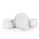 Cuisine Art LIAM 18-Pc Bone China Dinnerware Set - White Premium Dinner Set with Dinner Plates, Dessert Plates, Bowls for Everyday Dining &amp; Family Meals Perfect for 6 People for Ramdan, EID,Christamas