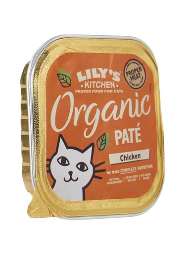 LILY'S KITCHEN Organic Chicken Pate Wet Cat Food - 85G