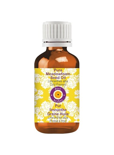 Deve Herbes Pure Meadowfoam Seed Oil (Limnanthes alba) Cold Pressed 50ml (1.69 oz)