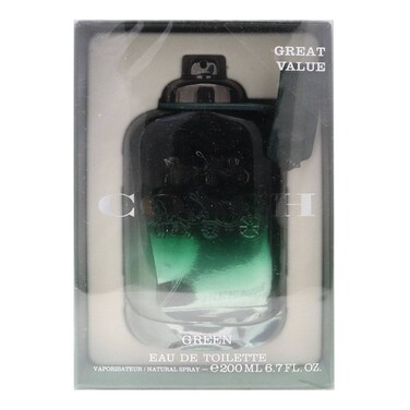 Coach Green For Men Eau De Toilette 200ml