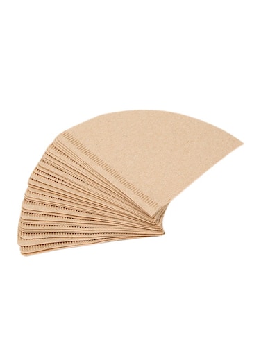 Of 40 Paper Coffee Filters Brown 12x16.1cm