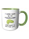 Printed Mug Green/White