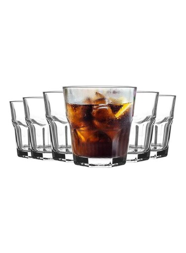 6-Piece Aras Water Glass Set Clear
