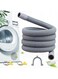 JCZD Universal Drain Hose Extension Pipe Kit, Washing Machine Hose Extension, Replacement Drain Hose Extension for Tumble Dryer Machine, Dishwasher &amp; Other Applications, 2m