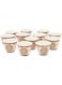 Shallow Bone China Moroccan 12-Piece Cawa Set, Multi - Kk-Caw-Rd