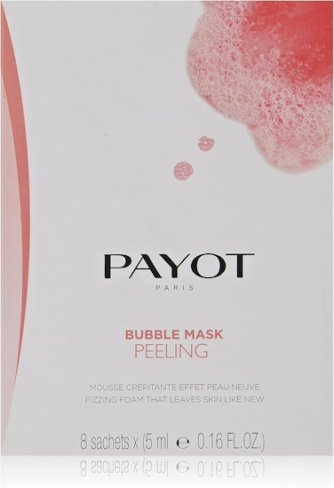 Payot Bubble Mask Peeling Crackling Foam With Raspberry AHAs 8 Sachets, 40 Milliliters