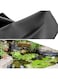 FZYE Heavy Duty Pond Liner, Black HDPE Garden Pool Membrane, 1x8m 2x6m 3x5m 4x8m 6x10m 10x12m 10x15m 12x12m, Fish Ponds Streams Fountains Reservoir Pond Skins