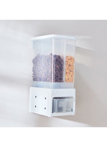 Essential Wall Hanging Twin Grain Holder with Cup 16 x 32 x 21 cm