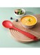 Gel Density Spoon Home Kitchen Large Silicone Spoon Salad Spoon Red